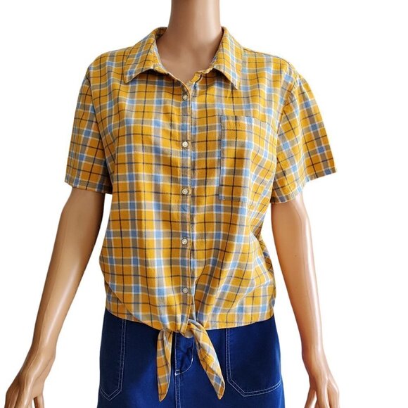 ARIZONA JEAN CO FRONT TIE BUTTON DOWN SIZE XXL - Picture 1 of 5